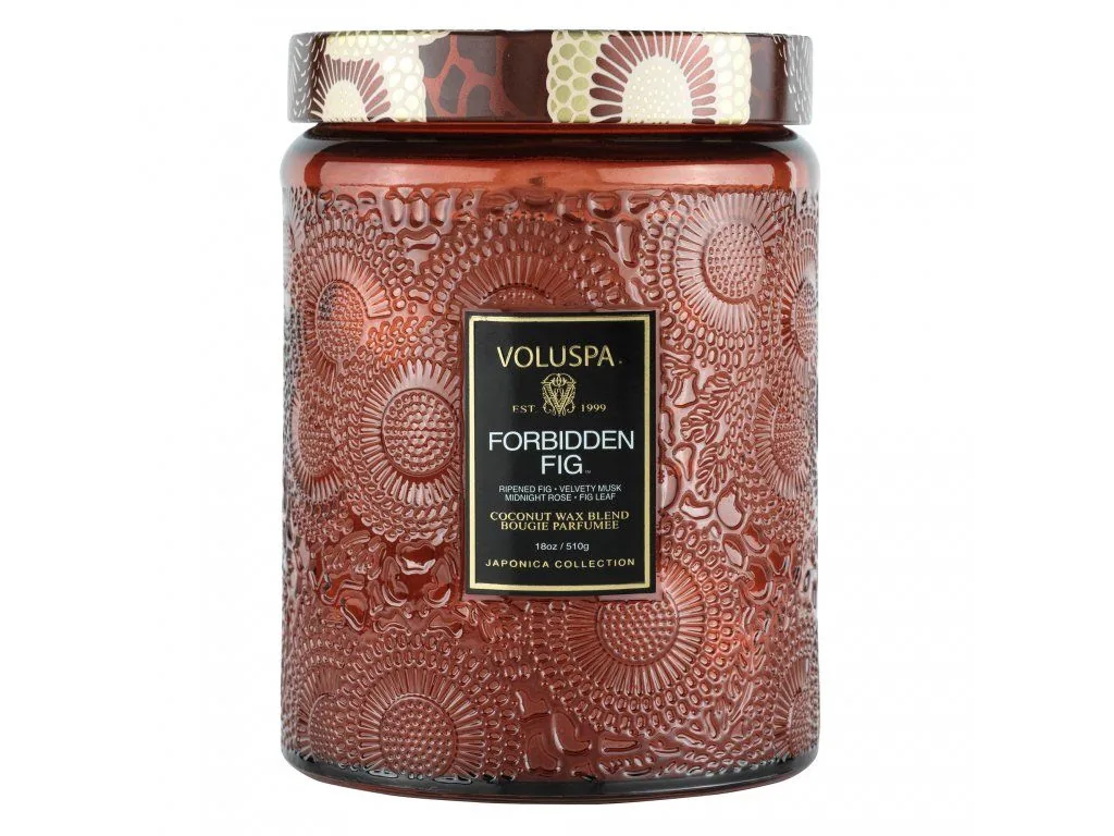 Voluspa Japonica Forbidden Fig Large Jar veľká sviečka (18oz / 510g)