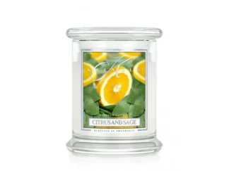 Kringle Candle CITRUS & SAGE vonná sviečka stredná 2-knôtová (411 g)