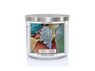 Kringle Candle Novembrrr 3-knôtová vonná sviečka 411g