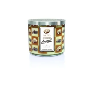 Kringle Candle Salted Oreo Donut 3-knôtová vonná sviečka 411g