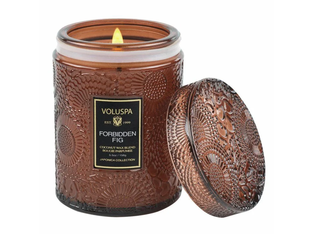 Voluspa Japonica Forbidden Fig Small Jar vonná sviečka (5.5oz / 156g) – Obrázok 2