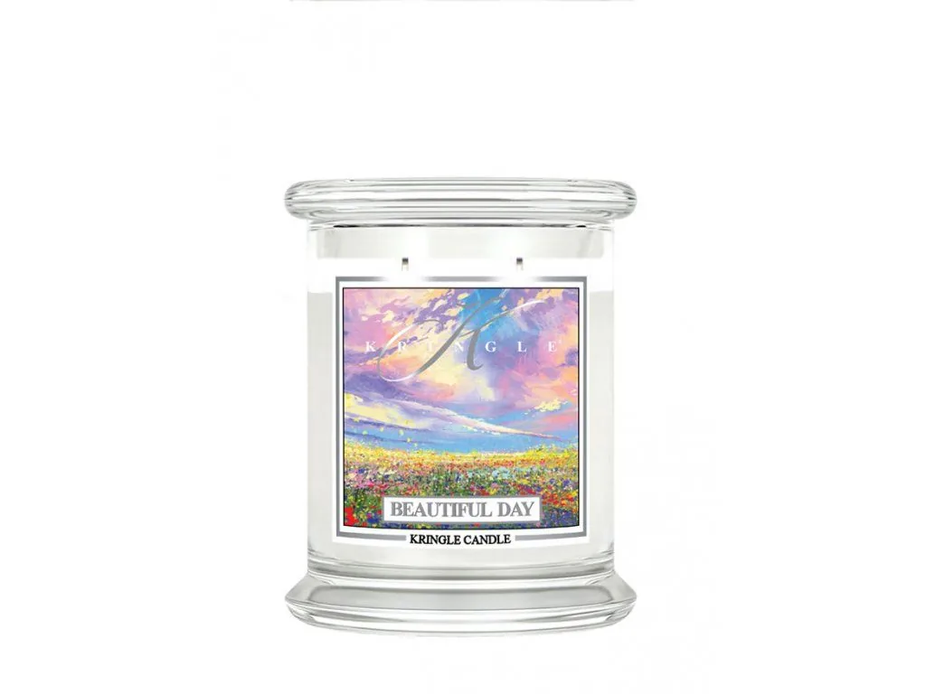 Kringle Candle Beautiful Day vonná sviečka stredná 2-knôtová (411 g)