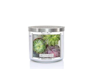 Kringle Candle TUMBLER Succulents 3-knôtová vonná sviečka 411g