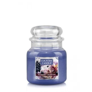 Country Candle Blueberry Cream Pop vonná sviečka stredná 2-knôtová (453 g)