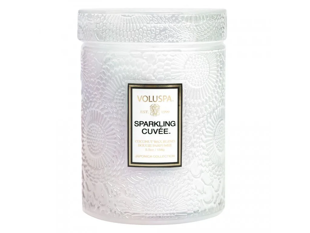 Voluspa Japonica Holiday Sparkling Cuvée Small Jar vonná sviečka (5.5oz / 156g)