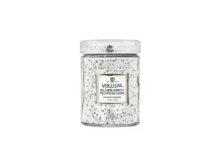 Voluspa Vermeil Silver Birch & Peppercorn Small Jar vonná sviečka (5.5oz / 156g)