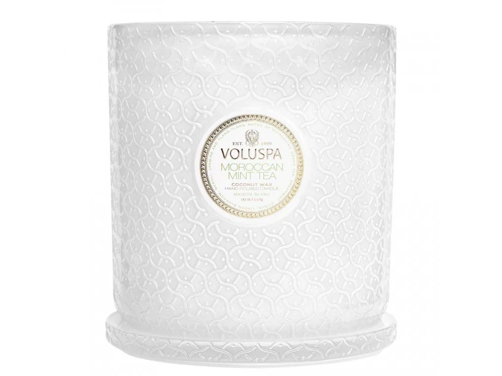 Voluspa Maison Blanc Moroccan Mint Hearth vonná sviečka 3,5kg
