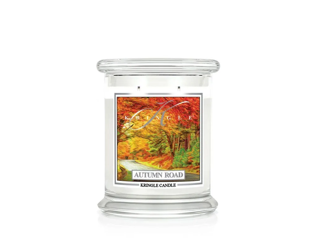 Kringle Candle Autumn Road vonná sviečka stredná 2-knôtová (411g)
