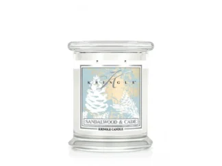 Kringle Candle Sandalwood & Cade vonná sviečka stredná 2-knôtová (411g)