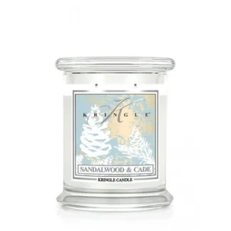 Kringle Candle Sandalwood & Cade vonná sviečka stredná 2-knôtová (411g)