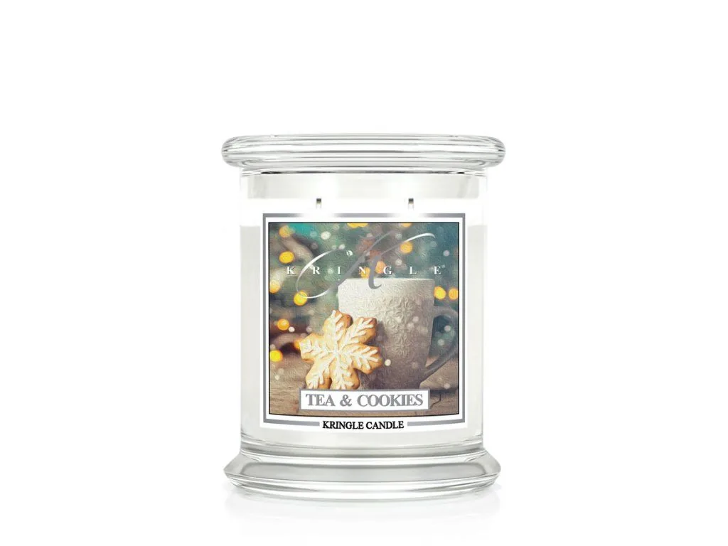 Kringle Candle Tea & Cookies vonná sviečka stredná 2-knôtová (411g)