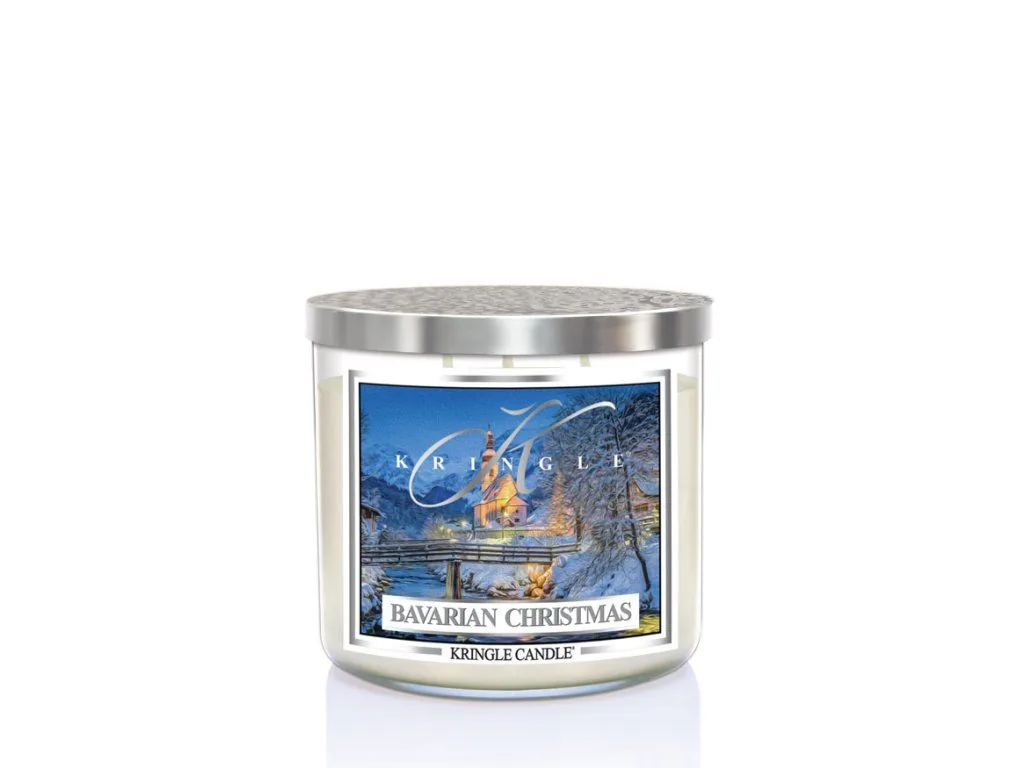 Kringle Candle TUMBLER Bavarian Christmas 3-knôtová vonná sviečka (411g)
