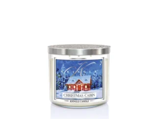 Kringle Candle TUMBLER Christmas Cabin 3-knôtová vonná sviečka (411g)
