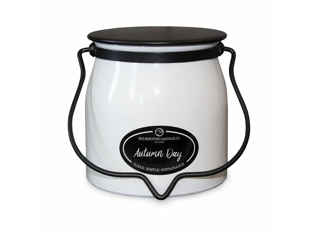 MILKHOUSE CANDLE Autumn Day vonná sviečka BUTTER JAR 2-knôtová (454 g)