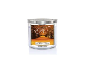 Kringle Candle TUMBLER Autumn Amber 3-knôtová vonná sviečka (411g)