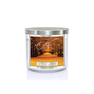 Kringle Candle TUMBLER Autumn Amber 3-knôtová vonná sviečka (411g)