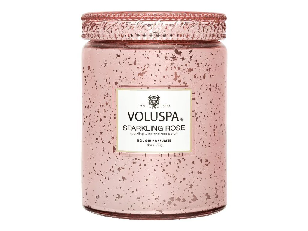 Voluspa Vermeil Sparkling Rose Large Jar vonná sviečka (18oz / 510g)