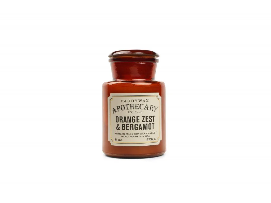 Paddywax Apothecary ORANGE ZEST & BERGAMOT vonná sviečka (8oz / 226 g) - chýbajúci vrchnák, PRODUKT V ZĽAVE