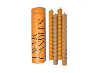Paddywax TAPER dekoratívne sviečky orange + peach 2+2 ks