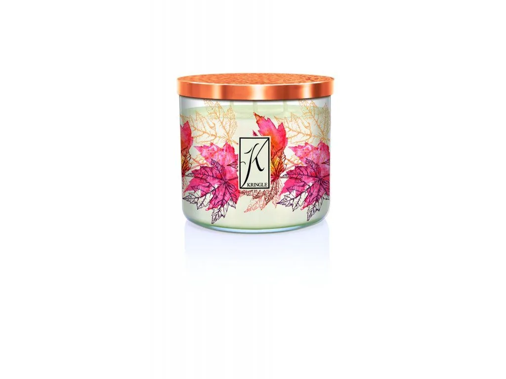 Kringle Candle TUMBLER Leaf Peeper 3-knôtová vonná sviečka (411g)