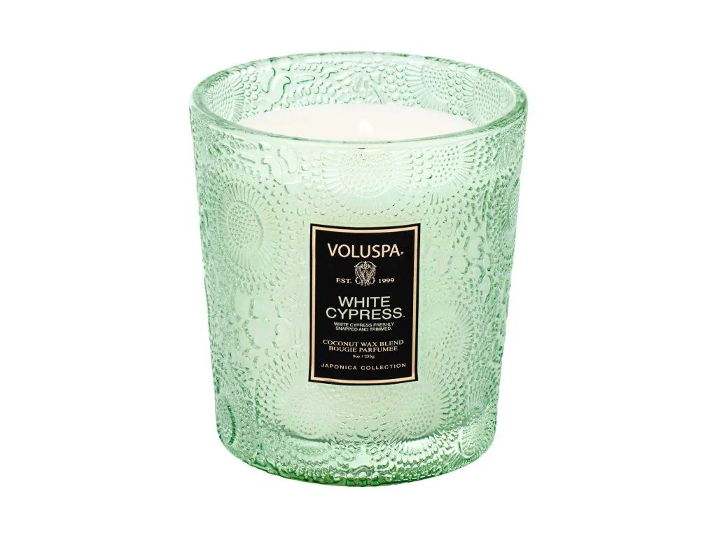 Voluspa Japonica White Cypress Classic vonná sviečka 255g – Obrázok 2