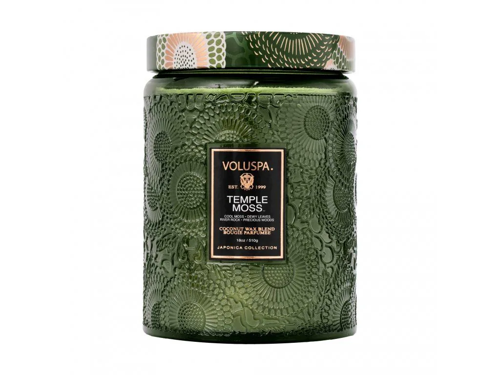 Voluspa Japonica Temple Moss Large Jar vonná sviečka (18oz / 510g)