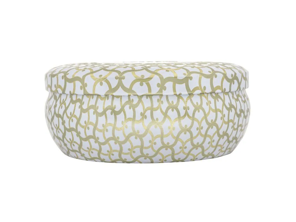 Voluspa Maison Blanc Eucalyptus & White Sage 3 Wick Tin vonná sviečka 340g – Obrázok 3