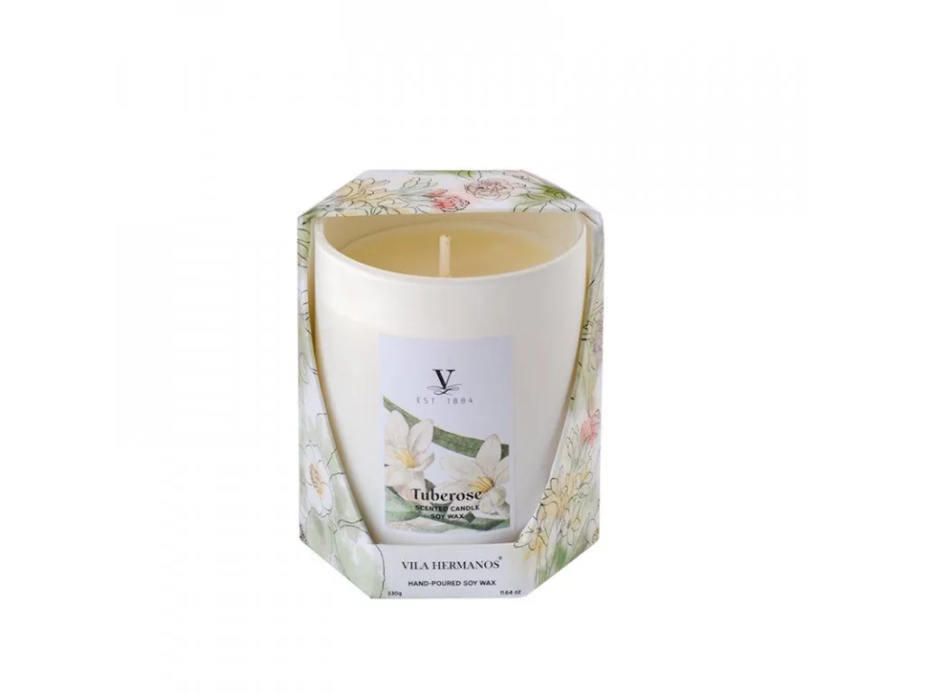 Vila Hermanos Flowers Tuberose vonná sviečka 330g