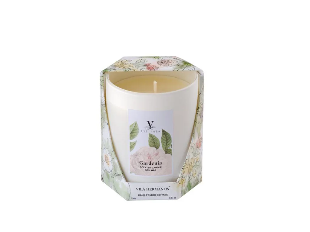 Vila Hermanos Flowers Gardenia vonná sviečka 330g