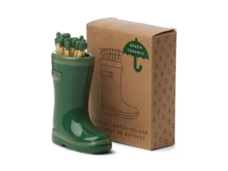 Paddywax WELLINGTON držiak na zápalky s 25 zápalkami - zelený