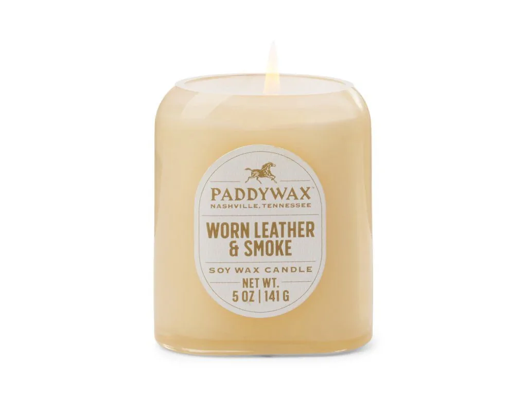 Paddywax Vista Worn Leather & Smoke vonná sviečka 5 oz/142g