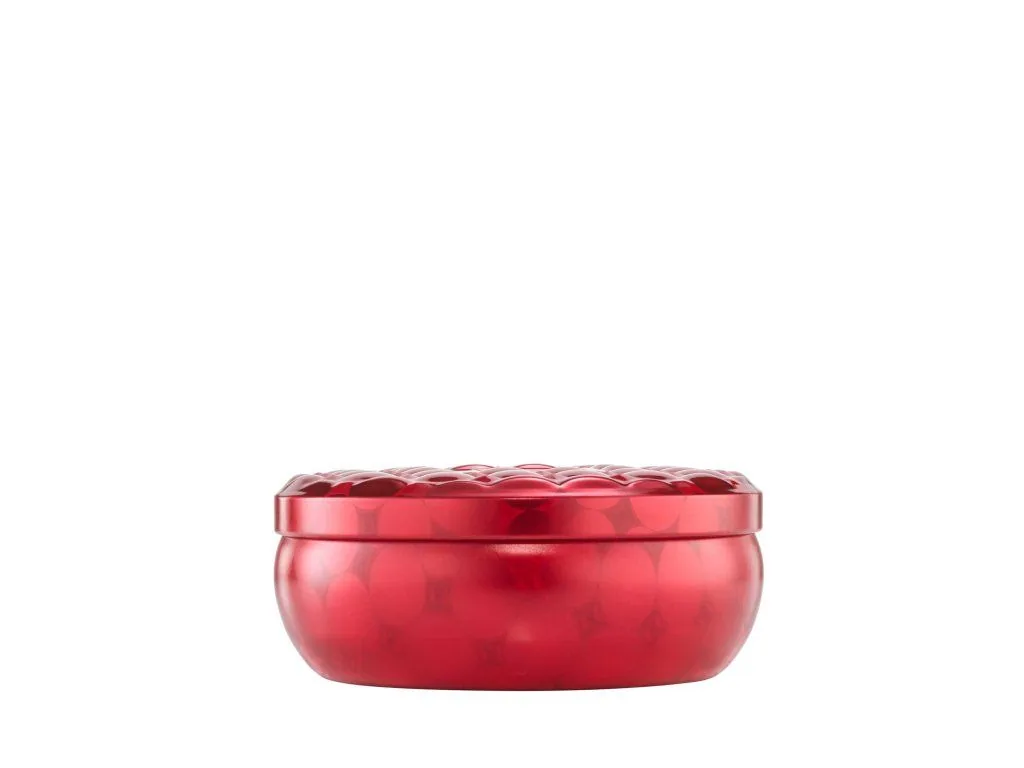 Voluspa Capsule Cherry Gloss 3 Wick Tin vonná sviečka 340g – Obrázok 2