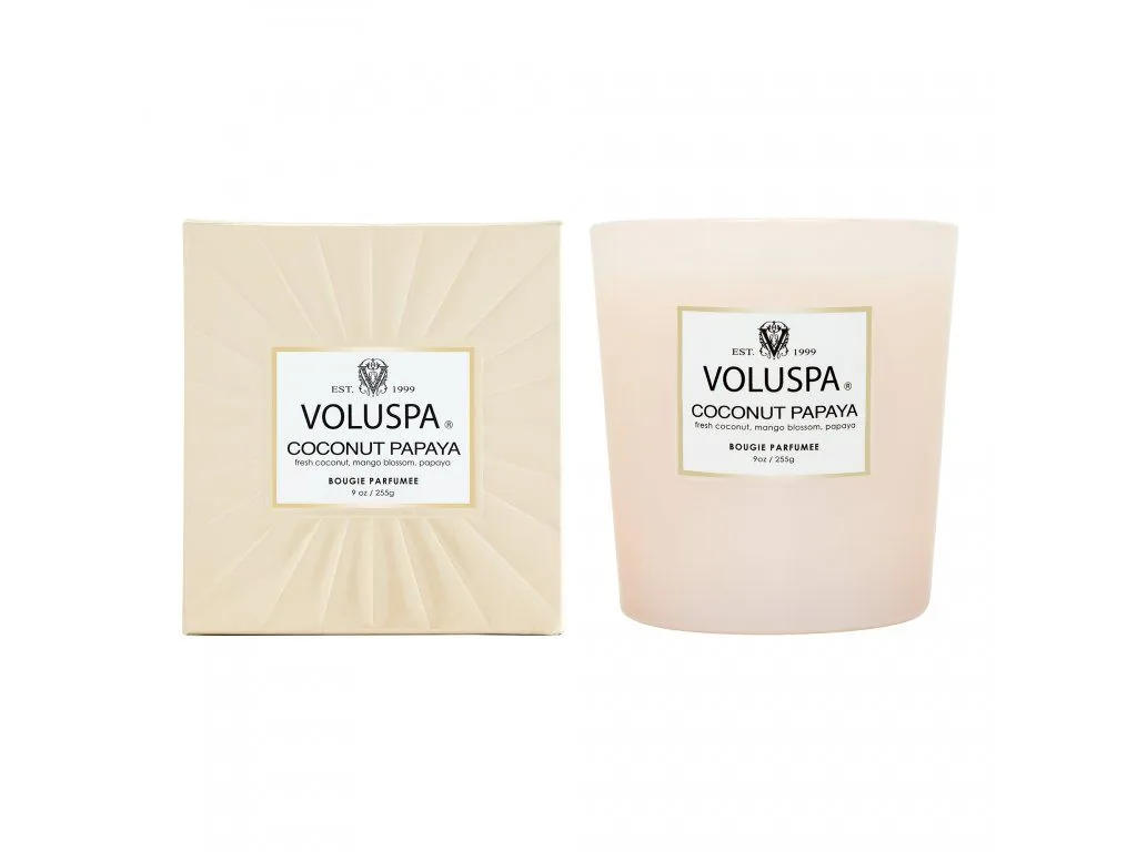 Voluspa Vermeil Coconut Papaya 9 oz Classic boxed vonná sviečka 255g