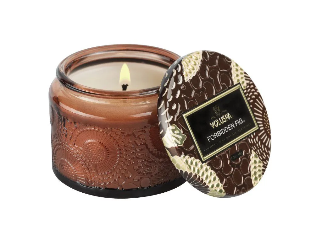 Voluspa Japonica Forbidden Fig Petite vonná sviečka 90g – Obrázok 2