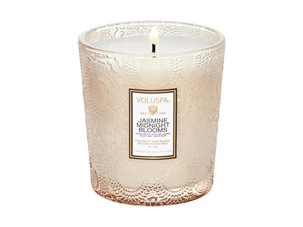 Voluspa Japonica Jasmine Midnight Bloom Classic vonná sviečka 255g – Obrázok 2