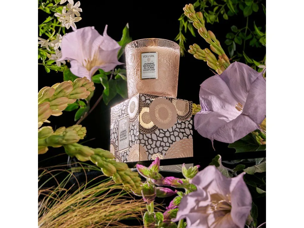 Voluspa Japonica Jasmine Midnight Bloom Classic vonná sviečka 255g – Obrázok 3