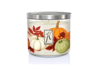 Kringle Candle TUMBLER Salted Maple Pumpkin 3-knôtová vonná sviečka (411g)