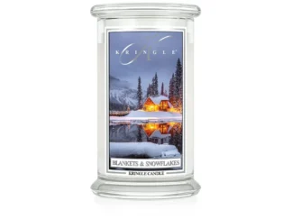 Kringle Candle Blankets & Snowflakes vonná sviečka veľká 2-knôtová (624 g)