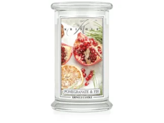 Kringle Candle Pomegranate & Fir vonná sviečka veľká 2-knôtová (624 g)