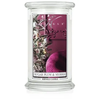 Kringle Candle Sugar Plum & Myrrh vonná sviečka veľká 2-knôtová (624 g)