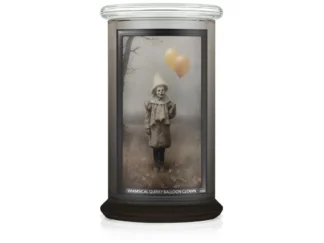 Kringle Candle Halloween Print Based Whimsical Quirky Balloon Clown vonná sviečka veľká 2-knôtová (624 g)
