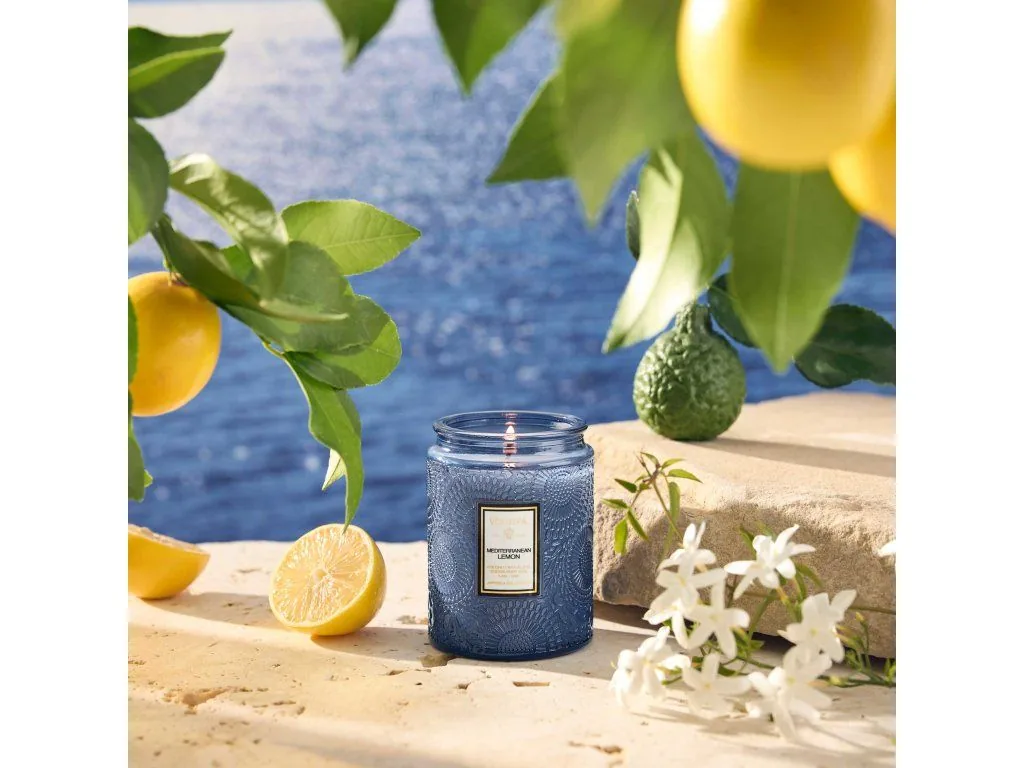 Voluspa Japonica Mediterranean Lemon Large Jar vonná sviečka (18oz / 510g) – Obrázok 2