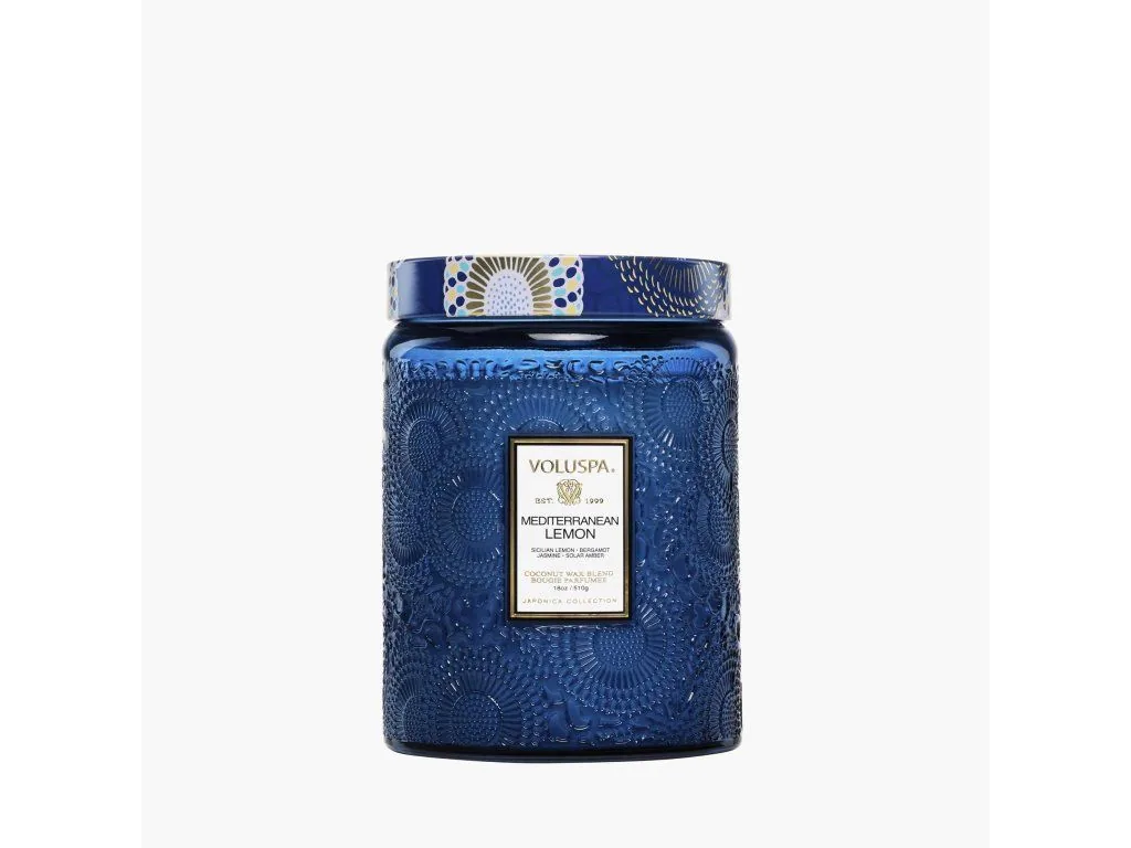 Voluspa Japonica Mediterranean Lemon Large Jar vonná sviečka (18oz / 510g)