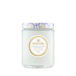 Voluspa Maison Blanc Mountain Lavender & Chamomile veľká sviečka (18oz / 510g)