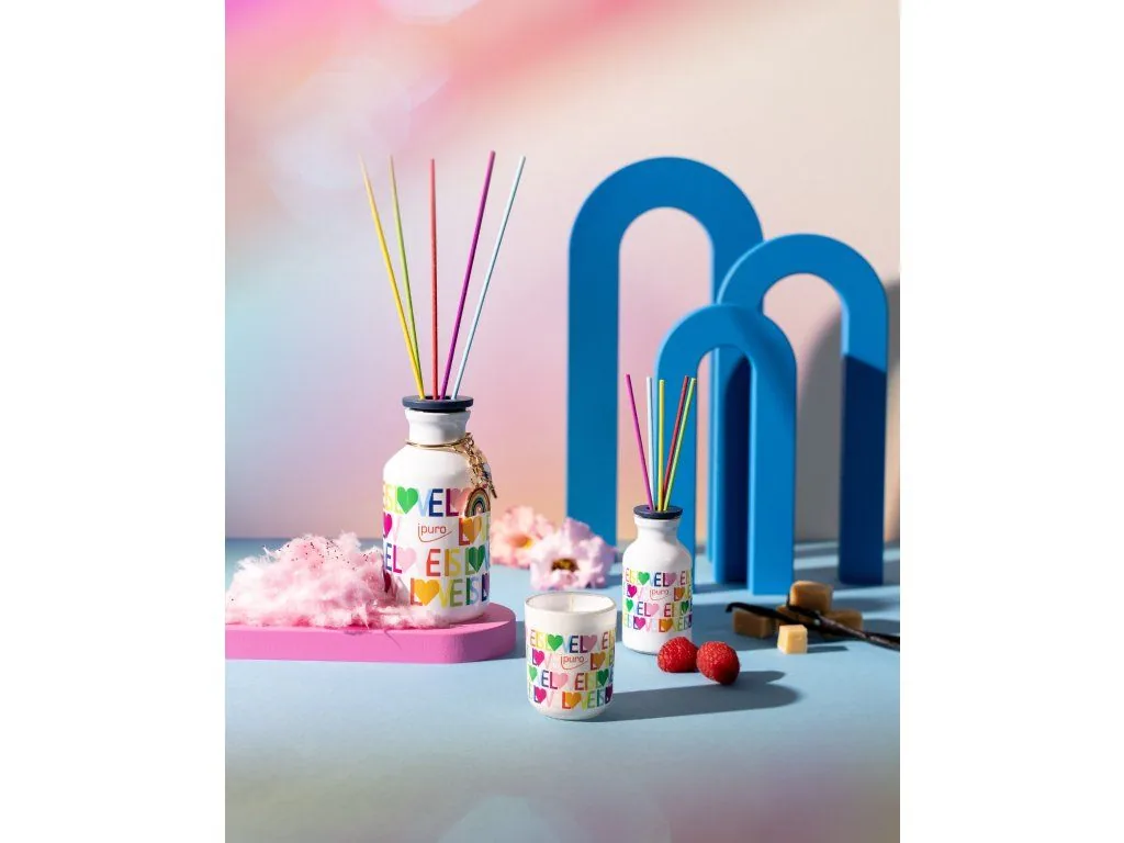ipuro Love darčekový set LOVE IS LOVE 50g sviečka + 50ml difuzér – Obrázok 3