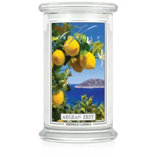 Kringle Candle Aegean Zest vonná sviečka veľká 2-knôtová (624 g)