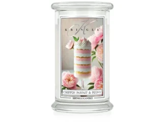 Kringle Candle Chiffon Parfait & Peony vonná sviečka veľká 2-knôtová (624 g)