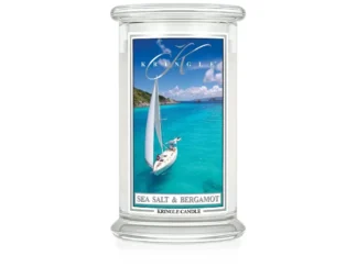 Kringle Candle Sea Salt & Bergamot vonná sviečka veľká 2-knôtová (624 g)