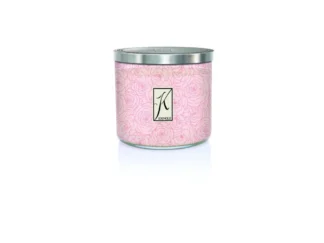 Kringle Candle TUMBLER Chiffon Parfait Peony 3-knôtová vonná sviečka (411g)