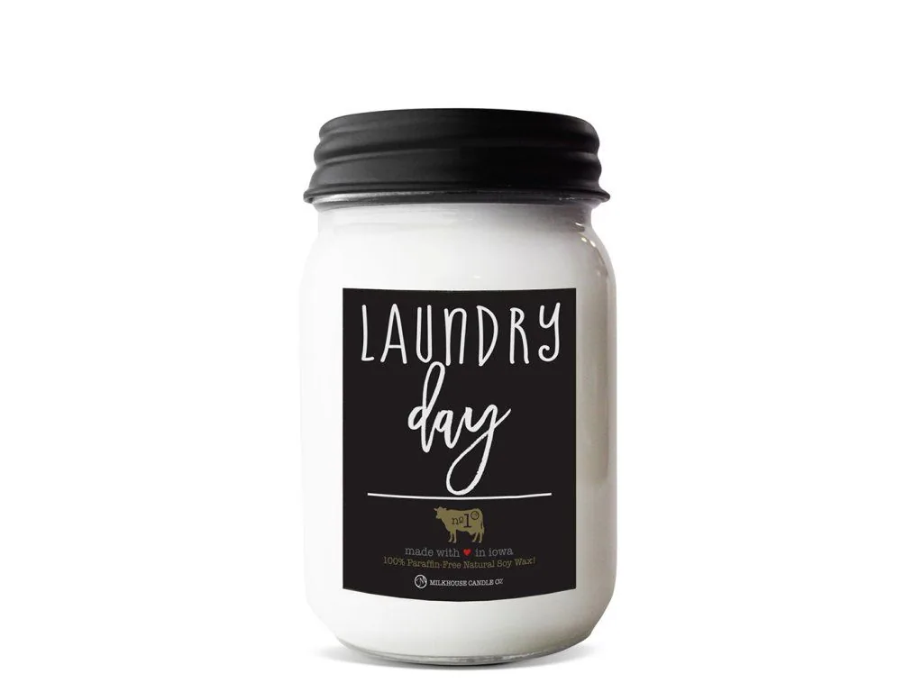 MILKHOUSE CANDLE Laundry Day vonná sviečka Farmhouse Jar (368 g)